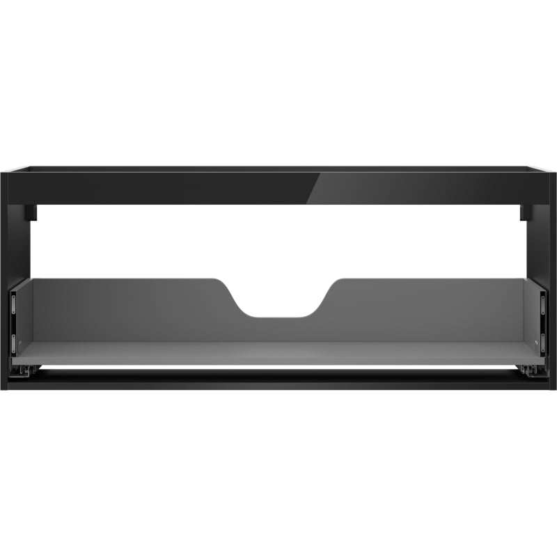 Mexen Box-A Waschtischunterschrank-Korpus 120 cm, 1 Schublade, Schwarz glänzend - 91AX0-1200-470-1-70