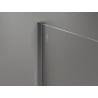 Mexen Kioto-X Duschwand Walk-in 60 x 200 cm, graphit 10 mm, gun gray gebürstet - 800-060-101-66-40-X