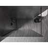 Mexen Kioto-X Duschwand Walk-in 90 x 200 cm, Graphit 10 mm, gebürstet Gun Gray - 800-090-101-66-40-X