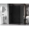 Mexen Kioto-X Duschwand Walk-in 130 x 200 cm, graphit 10 mm, gun gray gebürstet - 800-130-101-66-40-X