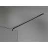 Mexen Kioto-X Duschwand Walk-in 140 x 200 cm, Grafit 10 mm, Gebürstet Gun Gray - 800-140-101-66-40-X