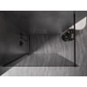 Mexen Kioto-X Duschwand Walk-in 90 x 200 cm, Graphit 10 mm, Schwarz - 800-090-101-70-40-X