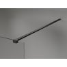 Mexen Kioto-X Duschwand Walk-in 110 x 200 cm, Graphit 10 mm, Schwarz - 800-110-101-70-40-X