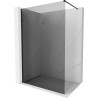Mexen Kioto-X Duschwand Walk-in 140 x 200 cm, graphit 10 mm, schwarz - 800-140-101-70-40-X