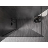 Mexen Kioto-X Duschwand Walk-in 130 x 200 cm, graphit 10 mm, Gun Metal - 800-130-101-95-40-X