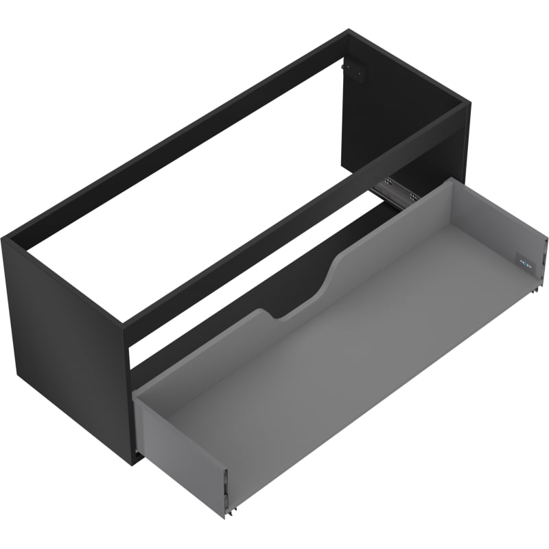 Mexen Box-A Unterschrankgehäuse 120 cm, 1 Schublade, Schwarz Matt - 91AX0-1200-470-1-71