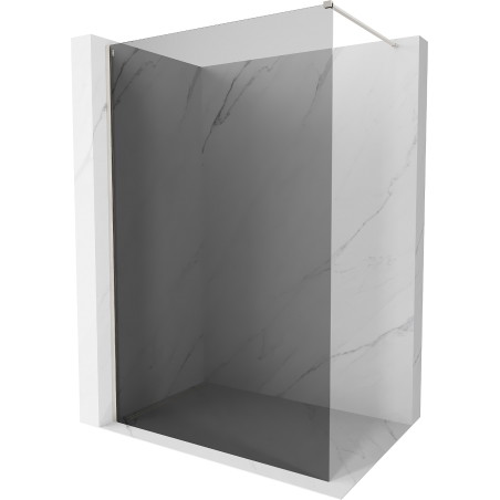 Mexen Kioto-X Duschwand Walk-in 60 x 200 cm, graphit 10 mm, gebürsteter Nickel - 800-060-101-97-40-X