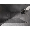 Mexen Kioto-X Duschwand Walk-in 60 x 200 cm, graphit 10 mm, gebürsteter Nickel - 800-060-101-97-40-X
