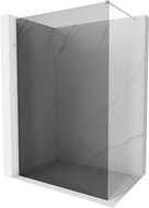 Mexen Kioto-X Duschwand Walk-in 80 x 200 cm, Graphit 10 mm, Gebürsteter Nickel - 800-080-101-97-40-X