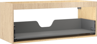 Mexen Box-A Korpus des Waschtischunterschranks 120 cm, 1 Schublade, Eiche - 91AX0-1200-470-1-81