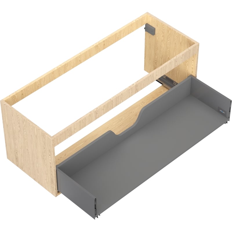Mexen Box-A Korpus des Waschtischunterschranks 120 cm, 1 Schublade, Eiche - 91AX0-1200-470-1-81
