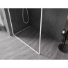 Mexen Kioto-XF Duschwand Walk-in mit Rahmen 50 x 202 cm, transparent 10 mm, weiß - 800-050-104-20-00-X