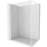 Mexen Kioto-XF Duschwand Walk-in mit Rahmen 110 x 202 cm, transparent 10 mm, weiß - 800-110-104-20-00-X