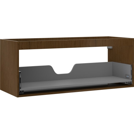 Mexen Box-A Schrankkörper für Waschtisch 120 cm, 1 Schublade, Nuss - 91AX0-1200-470-1-86
