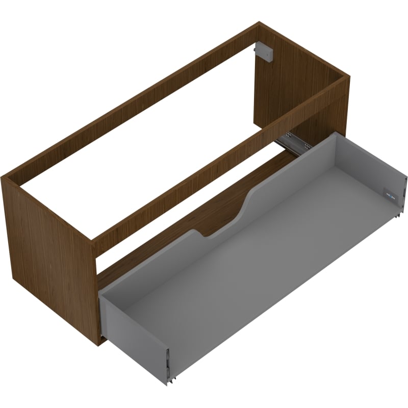 Mexen Box-A Schrankkörper für Waschtisch 120 cm, 1 Schublade, Nuss - 91AX0-1200-470-1-86