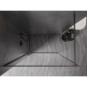 Mexen Kioto-XF Duschwand Walk-in mit Rahmen 80 x 202 cm, transparent 10 mm, gebürstet pistolen-grau - 800-080-104-66-00-X
