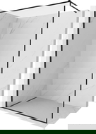 Mexen Kioto-XF Duschwand Walk-in mit Rahmen 120 x 202 cm, transparent 10 mm, schwarz - 800-120-104-70-00-X