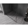 Mexen Kioto-XF Walk-In-Duschwand mit Rahmen 130 x 202 cm, transparent 10 mm, schwarz - 800-130-104-70-00-X