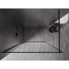 Mexen Kioto-XF Duschwand Walk-In mit Rahmen 150 x 202 cm, transparent 10 mm, schwarz - 800-150-104-70-00-X