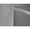 Mexen Kioto-XF Duschwand Walk-in mit Rahmen 80 x 202 cm, transparent 10 mm, gebürsteter Nickel - 800-080-104-97-00-X