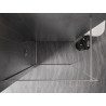 Mexen Kioto-XF Duschwand Walk-in mit Rahmen 100 x 202 cm, transparent 10 mm, gebürsteter Nickel - 800-100-104-97-00-X
