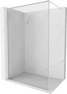 Mexen Kioto-XF Duschwand Walk-in mit Rahmen 110 x 202 cm, transparent 10 mm, gebürsteter Nickel - 800-110-104-97-00-X