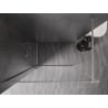 Mexen Kioto-XF Duschwand Walk-in mit Rahmen 110 x 202 cm, transparent 10 mm, gebürsteter Nickel - 800-110-104-97-00-X