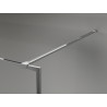 Mexen Kioto-XF Duschwand Walk-in mit Rahmen 90 x 202 cm, Frost 10 mm, Chrom - 800-090-104-01-30-X