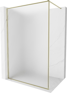 Mexen Kioto-XF Duschwand Walk-in mit Rahmen 70 x 202 cm, matt 10 mm, gold - 800-070-104-50-30-X