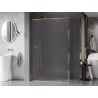 Mexen Kioto-XF Duschwand Walk-in mit Rahmen 110 x 202 cm, mattiert 10 mm, gold - 800-110-104-50-30-X