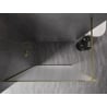 Mexen Kioto-XF Walk-in-Duschwand mit Rahmen 140 x 202 cm, matt 10 mm, gold - 800-140-104-50-30-X