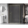 Mexen Kioto-XF Duschwand Walk-in mit Rahmen 150 x 202 cm, matt 10 mm, gold gebürstet - 800-150-104-55-30-X