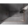 Mexen Kioto-XF Duschwand Walk-in mit Rahmen 130 x 202 cm, Mattglas 10 mm, Roségold - 800-130-104-60-30-X