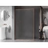 Mexen Kioto-XF Duschwand Walk-in mit Rahmen 130 x 202 cm, satiniert 10 mm, gebürstetes Kupfer - 800-130-104-65-30-X