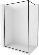 Mexen Kioto-XF Duschwand Walk-in mit Rahmen 70 x 202 cm, satiniert 10 mm, schwarz - 800-070-104-70-30-X