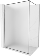 Mexen Kioto-XF Walk-in-Duschwand mit Rahmen 90 x 202 cm, matt 10 mm, Gun Metal - 800-090-104-95-30-X