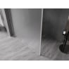 Mexen Kioto-XF Duschwand Walk-in mit Rahmen 110 x 202 cm, mattiert 10 mm, gebürsteter Nickel - 800-110-104-97-30-X