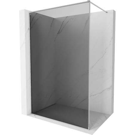 Mexen Kioto-XF Duschwand Walk-in mit Rahmen 50 x 202 cm, Graphit 10 mm, Chrom - 800-050-104-01-40-X