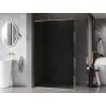 Mexen Kioto-XF Duschwand Walk-in mit Rahmen 80 x 202 cm, Graphit 10 mm, Gold - 800-080-104-50-40-X