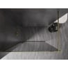 Mexen Kioto-XF Duschwand Walk-in mit Rahmen 110 x 202 cm, Graphit 10 mm, Gold - 800-110-104-50-40-X