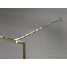 Mexen Kioto-XF Duschwand Walk-in mit Rahmen 150 x 202 cm, graphit 10 mm, gold - 800-150-104-50-40-X