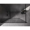 Mexen Kioto-XF Duschwand Walk-in mit Rahmen 90 x 202 cm, grafit 10 mm, schwarz - 800-090-104-70-40-X