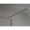 Mexen Kioto-XF Duschabtrennung Walk-in mit Rahmen 110 x 202 cm, grafit 10 mm, Gunmetal - 800-110-104-95-40-X