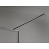 Mexen Kioto-XF Duschwand Walk-in mit Rahmen 150 x 202 cm, Grafit 10 mm, Gun Metal - 800-150-104-95-40-X