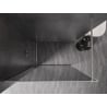 Mexen Kioto-XF Duschwand Walk-in mit Rahmen 60 x 202 cm, Graphit 10 mm, Gebürsteter Nickel - 800-060-104-97-40-X