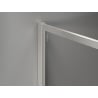 Mexen Kioto-XF Duschwand Walk-in mit Rahmen 130 x 202 cm, Graphit 10 mm, gebürsteter Nickel - 800-130-104-97-40-X