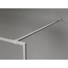 Mexen Kioto-XF Duschwand Walk-in mit Rahmen 160 x 202 cm, Graphit 10 mm, gebürsteter Nickel - 800-160-104-97-40-X