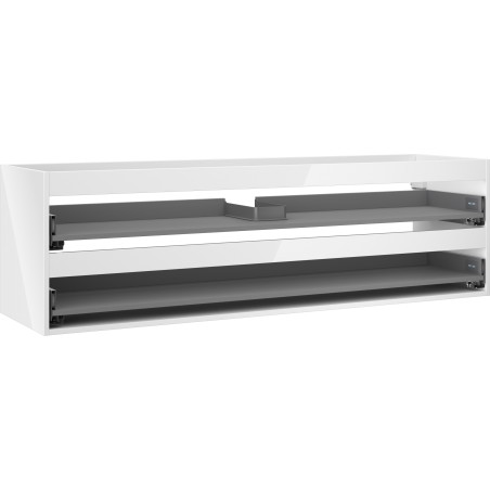 Mexen Box-A Unterschrankkorpus 160 cm, 2 Schubladen, weißer Glanz - 91AX0-1600-470-2-00