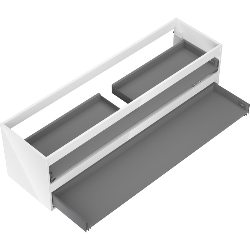 Mexen Box-A Unterschrankkorpus 160 cm, 2 Schubladen, weißer Glanz - 91AX0-1600-470-2-00