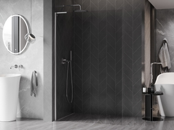 Mexen Kioto-X L Duschwand Walk-in 60 x 200 cm, transparent 10 mm, Chrom - 800-060-107-01-00-X